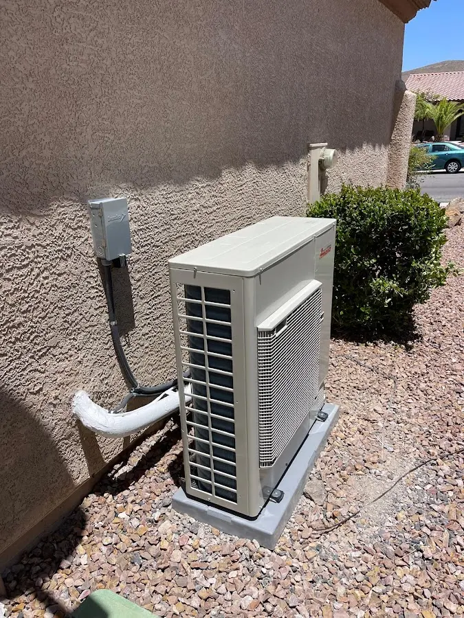 Residential air conditioning condenser unit in Apple Valley